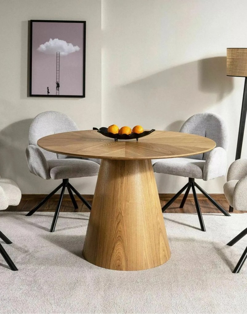 Okrúhly stôl Angel 120 cm dub