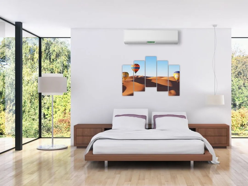 Obraz - teplovzdušné balóny v púšti