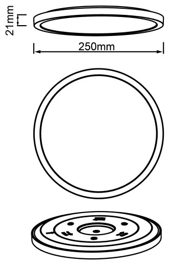 Brilliant - LED Stropné svietidlo TUCO LED/16W/230V pr. 25 cm čierne