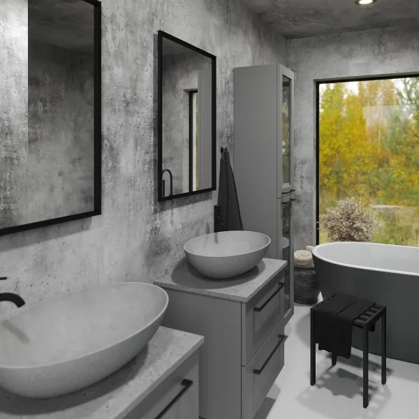 BATH DELUXE 01-060-05-02-00 - Kúpeľňové zrkadlo BORGSTED 60x80 cm čierna