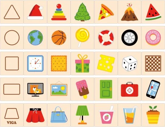 Sada na učenie tvarov Viga 44506 puzzle