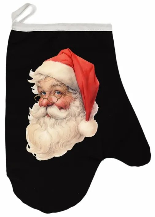 Vianočná kuchynská rukavica Mikuláš EMI, hnedá