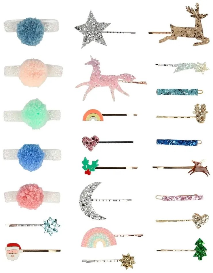 Adventný kalendár Hair Accessories – Meri Meri
