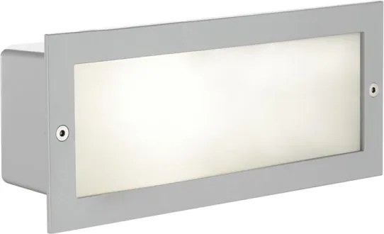 EGLO 88008 - Vonkajšie zapustené svietidlo ZIMBA 1xE27/60W strieborná/biela IP44