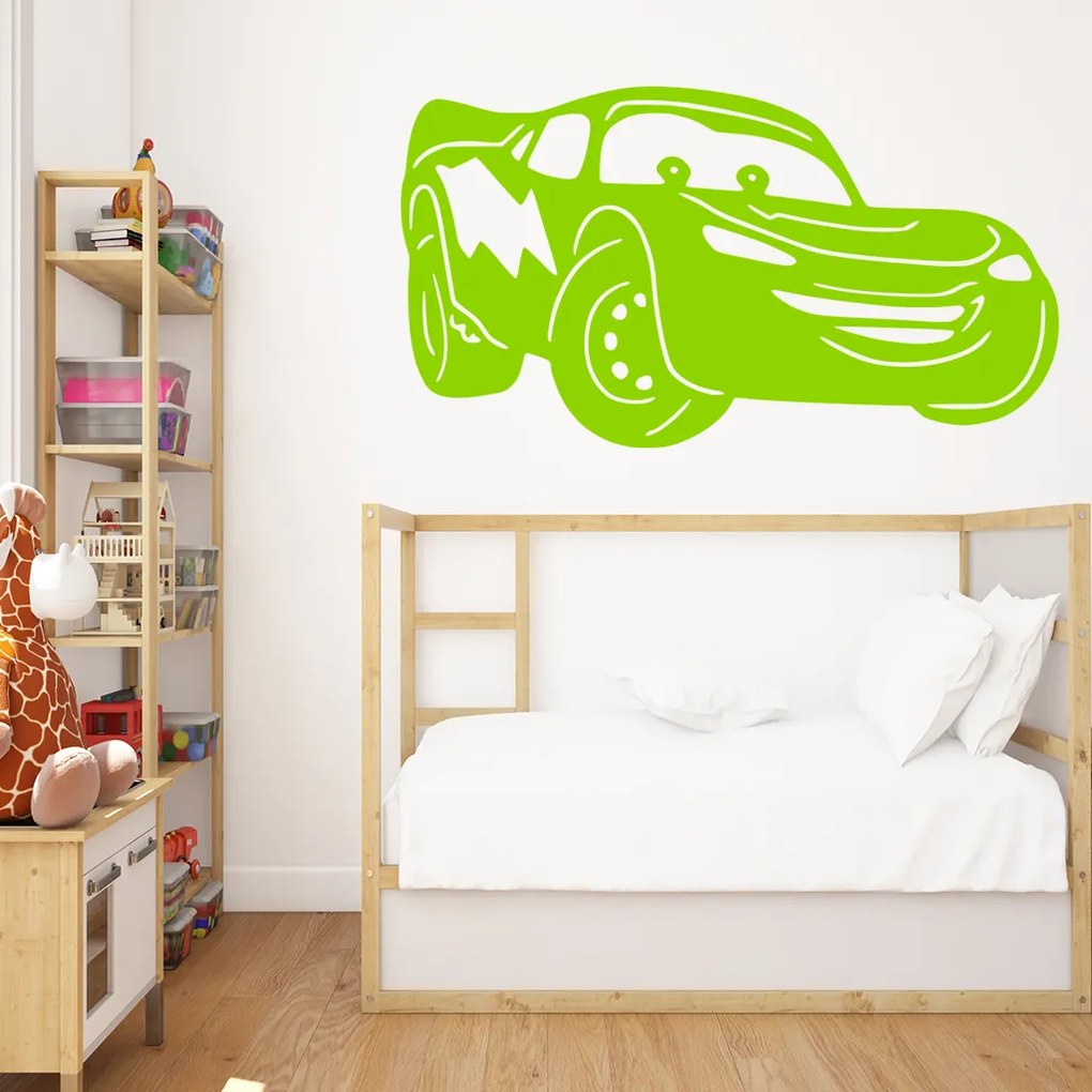 Veselá Stena Samolepka Blesk McQueen Farba: hnedá, Veľkosť: 80 X 48 cm
