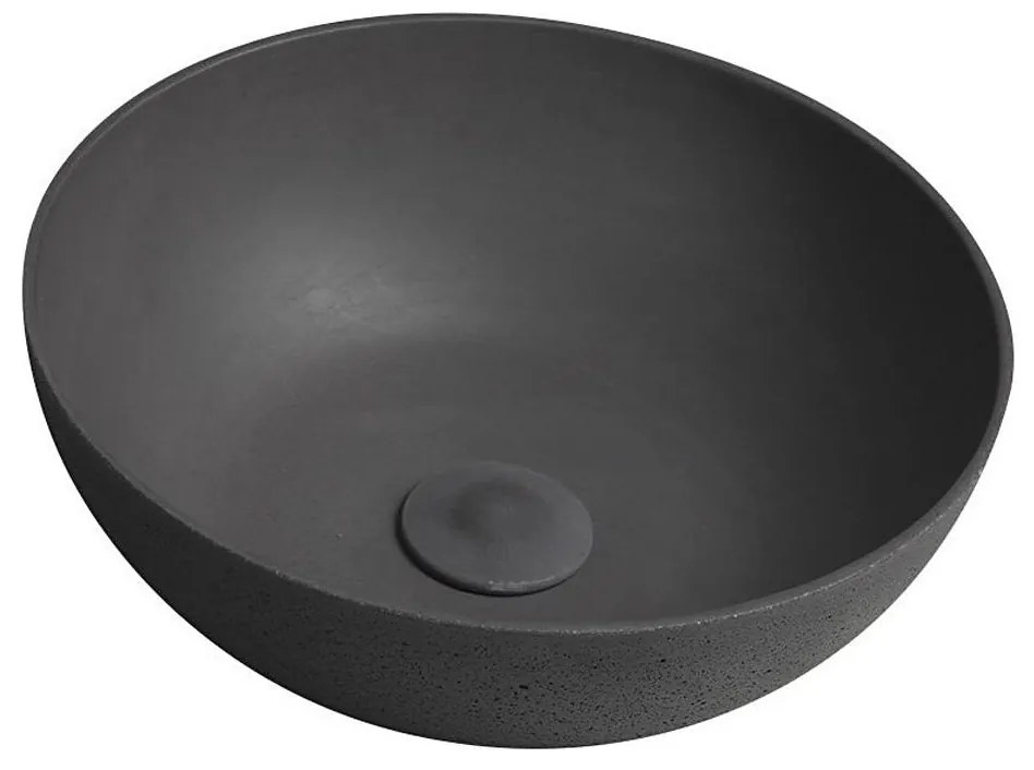 Sapho - Umývadlo na dosku FORMIGO pr. 39 cm betón/antracit