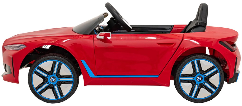 BMW i4 auto na batérie pre deti červené + diaľkové ovládanie