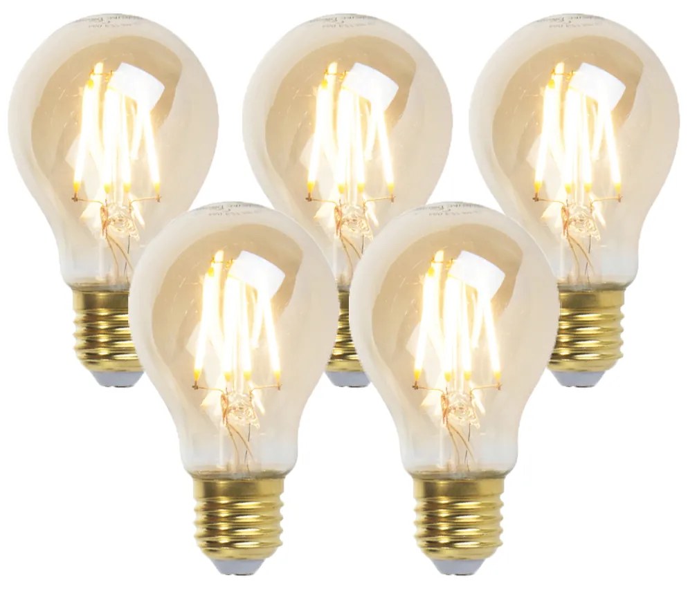 Sada 5 stmievateľných LED žiaroviek Goldline 5W 380lm 2200K