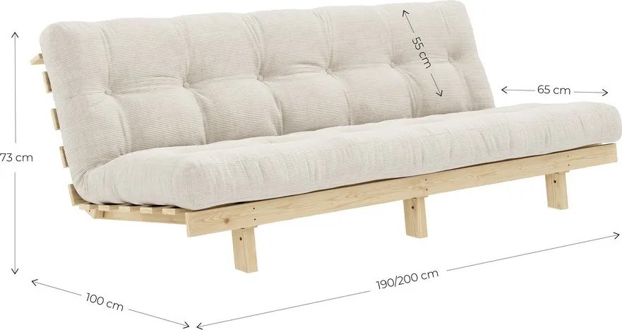 Vínovočervená pohovka 200 cm Lean – Karup Design