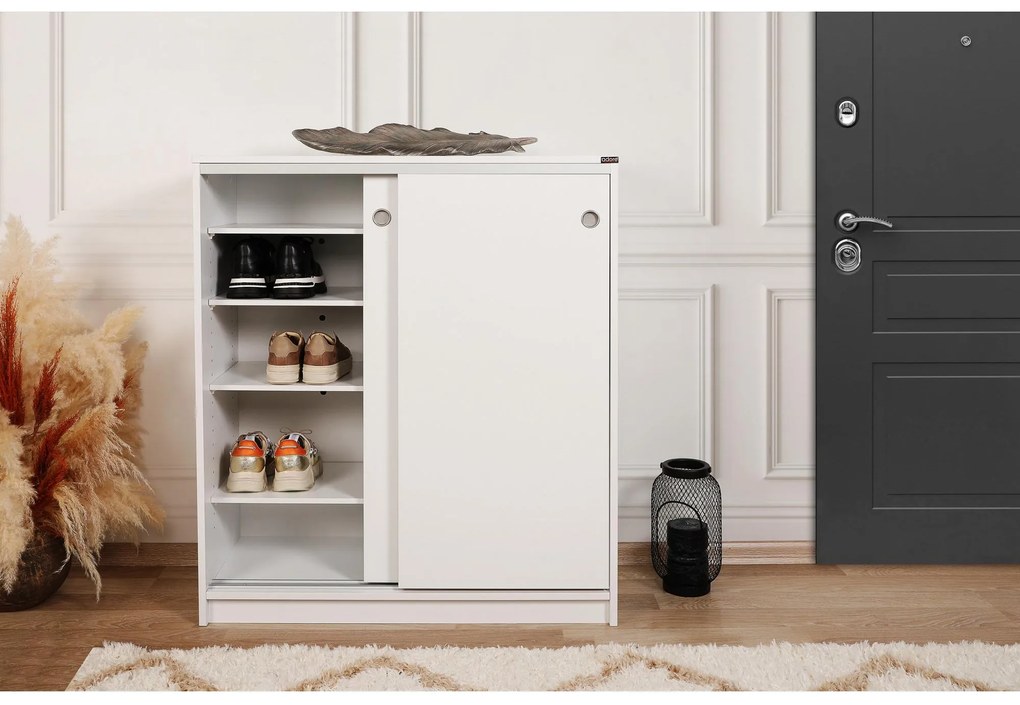 Botník (skrinka na topánky) Butoti 7 (biela). Akcia -18%. Vlastná spoľahlivá doprava až k Vám domov. 1094676