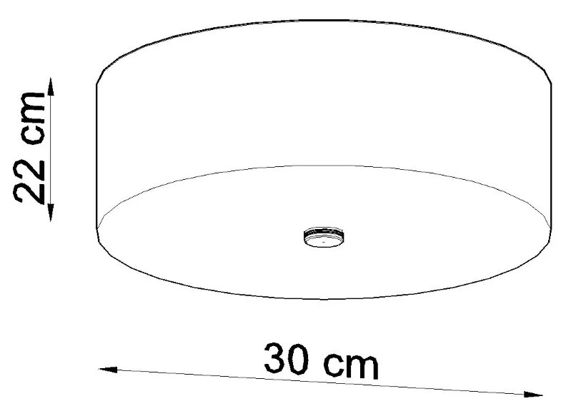 Stropné svietidlo Skala, 1x čierne textilné tienidlo, (biele sklo), (fi 30 cm)