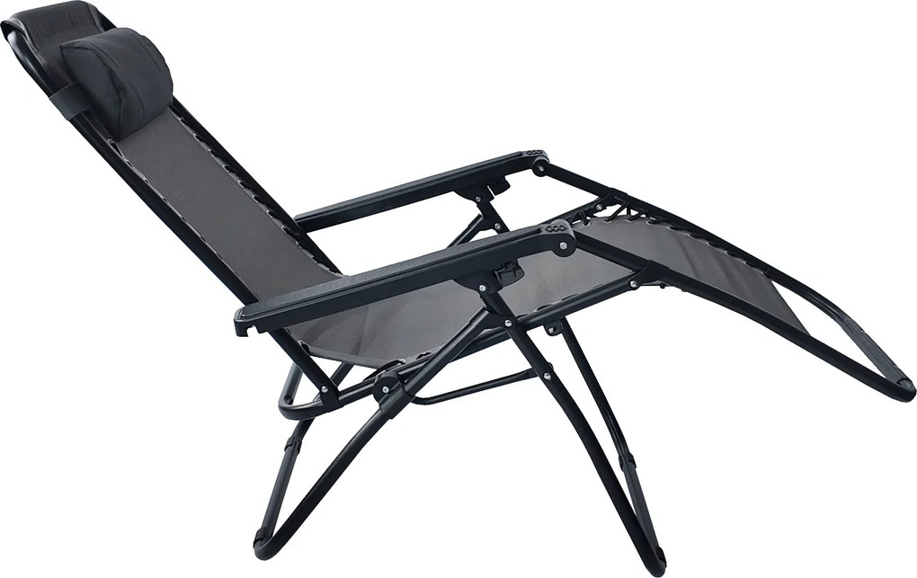 TRENDIE Záhradné ležadlo sivé