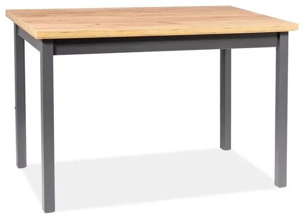 Jedálenský stôl ADAM, 100x75x60, dub lancelot/antracit