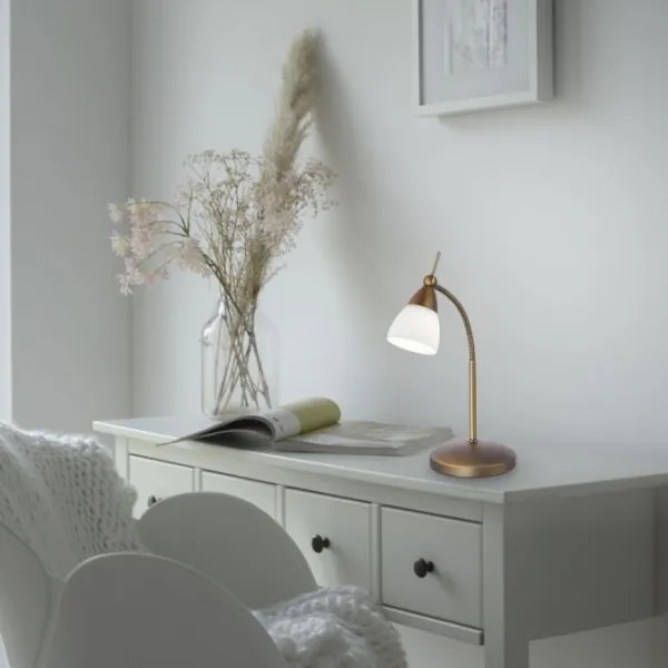 Paul Neuhaus 4001-11 - LED Stmievateľná stolná lampa PINO 1xG9/3W/230V meď