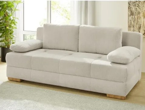 Rozkladacia pohovka na spanie Calli, béžová látka%