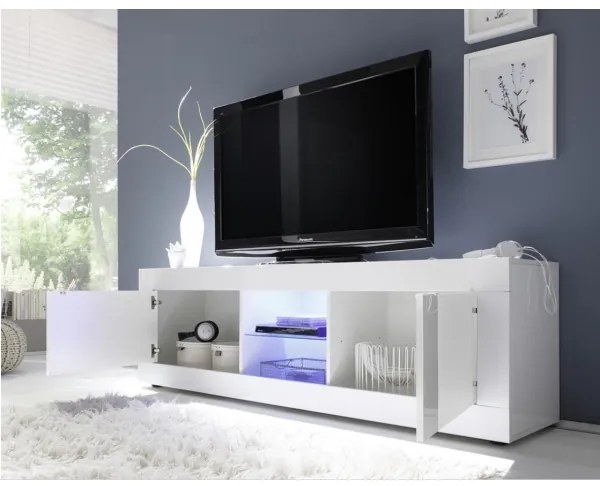 Televízny stolík NERILA biely