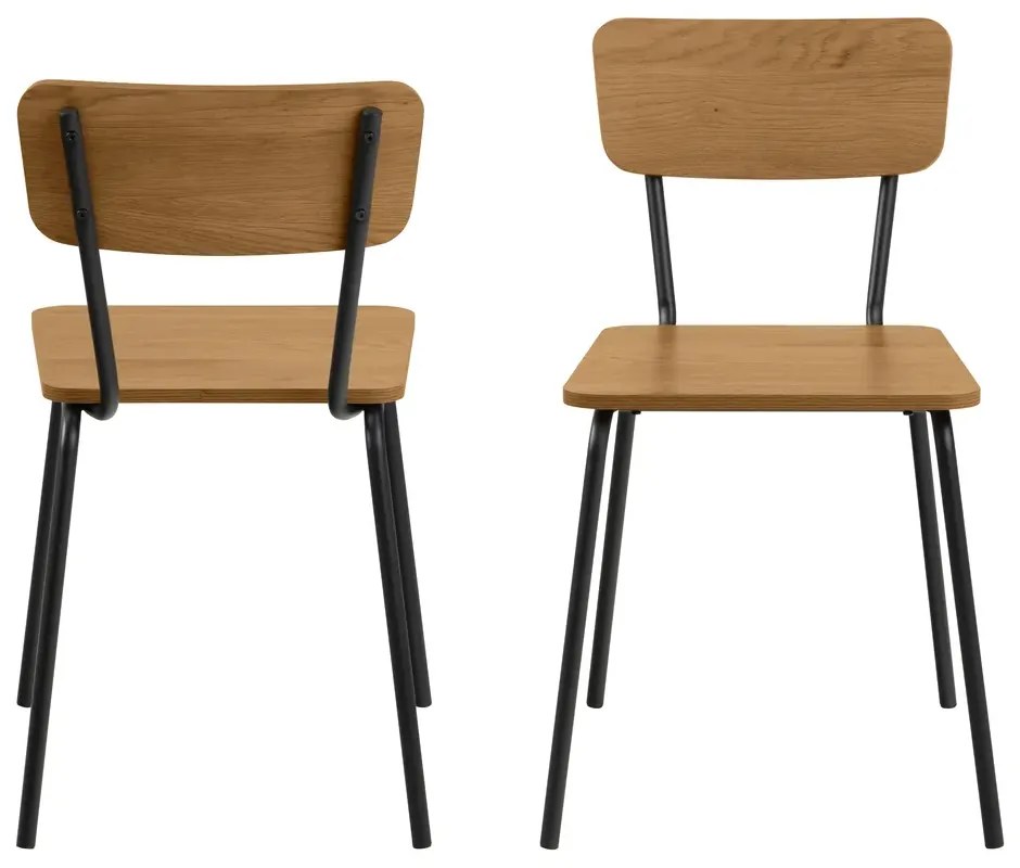 Jídelní židle Peru dub divoký/černá