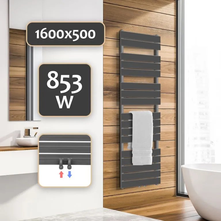 Aquamarin vertikálny kúpeľňový radiátor JG80509