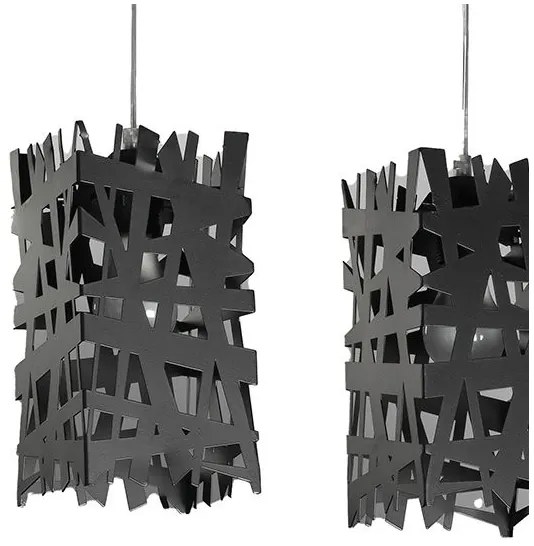 ONLI - Luster na lanku FORESTA 3xE27/15W/230V čierna