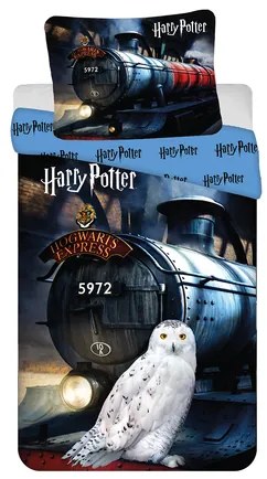 Jerry Fabrics Bavlnené obliečky 140x200 + 70x90 cm - Harry Potter "Hogwarts Express"