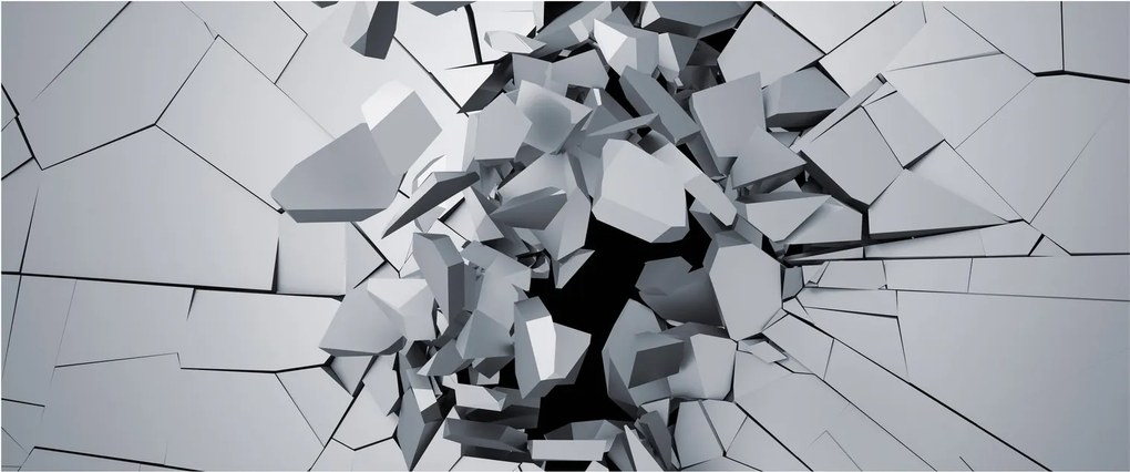 Obraz abstrakcie 3D (120x50 cm)