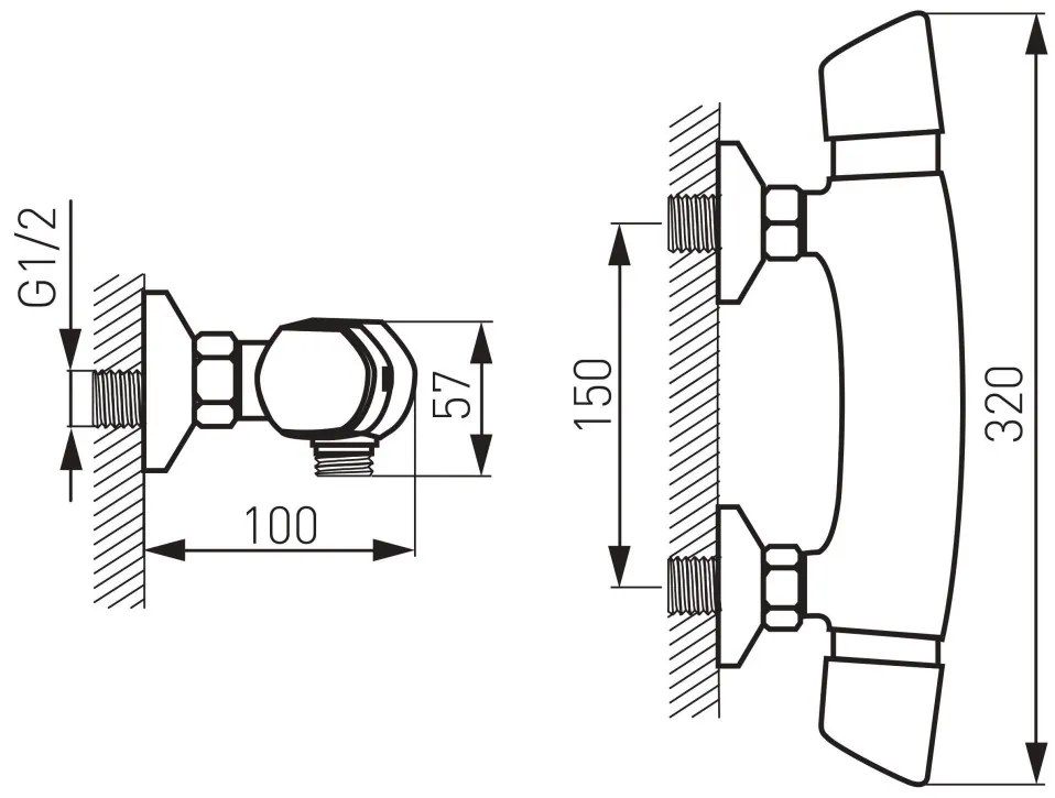 F-Design Stabilla, termostatická sprchová batéria bez sprchovej sady, chróm lesklý, FD1-TS01-7-11