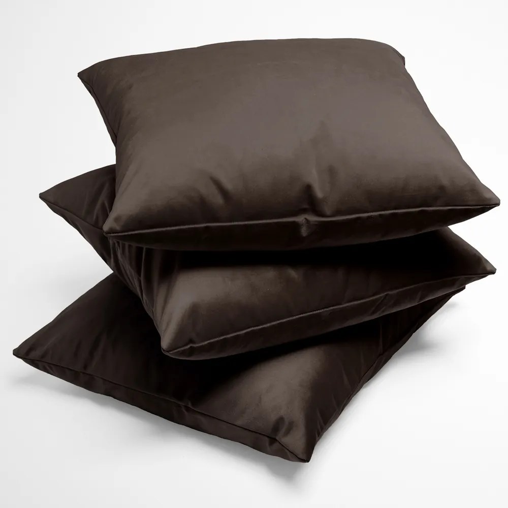 Biante Zamatová obliečka na vankúš Velvet Prémium SVP-016 Tmavo hnedá 50 x 50 cm