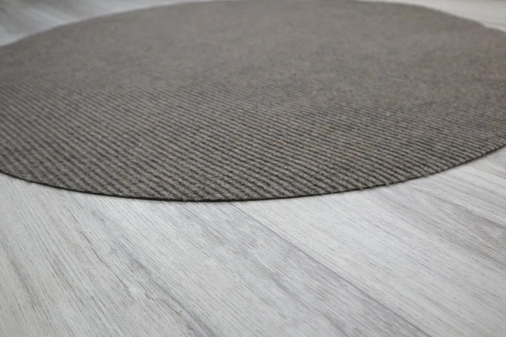 Kusový koberec Quick step béžový kruh, 67x67 (priemer) kruh, béžová, chodba / predsieň, Vopi