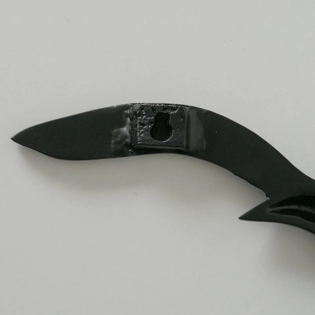 Kovová dekorácia na stenu Black Bird 13x35 cm + 12x40 cm