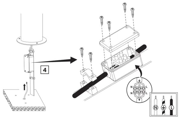 Vonkajšia lampa RINO 1xE27/12W/230V IP54 44 cm čierna