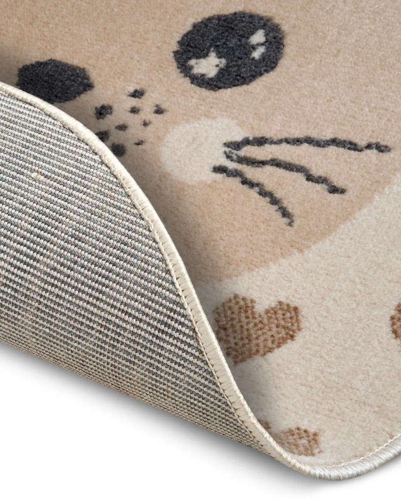 Detský koberček Adventures 105963 Cream Beige kruh, 140x140 (priemer) kruh, béžová, detská izba, Hanse Home