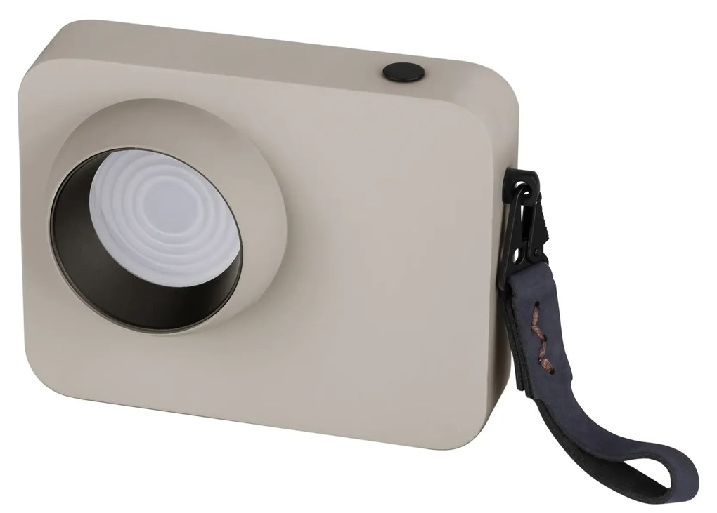 LED stmievateľná béžová stolná lampa Kedros 2