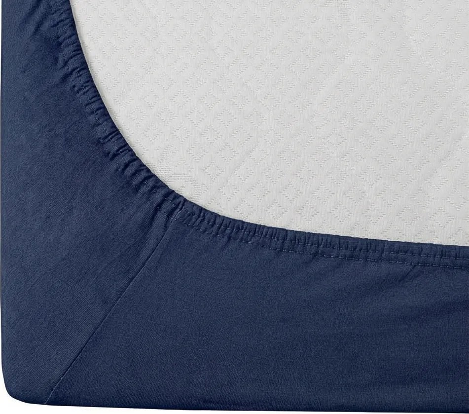 Bavlnená plachta s gumou STANDARD 90 x 200 cm námornícka modrá