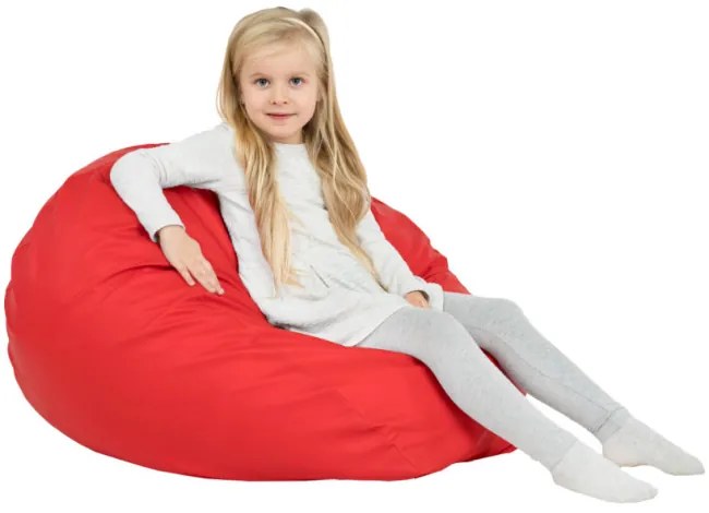 Sedací vak SAKO červený ekokoža