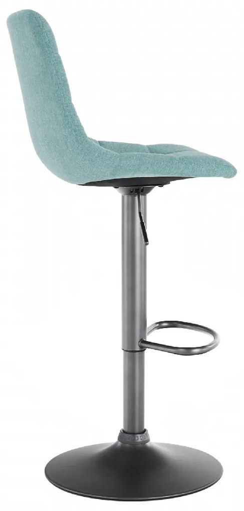 Barová stolička Lahela - mentolová / čierna