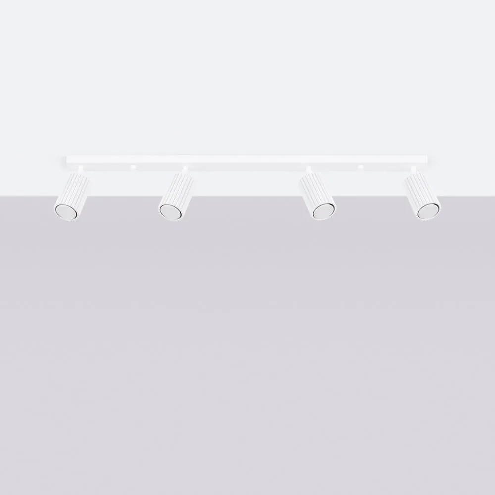 Biele bodové svietidlo 6,5x81 cm Gleam – Sollux