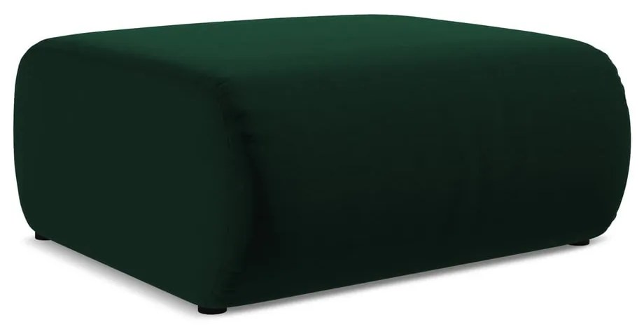 Tmavozelená zamatová podnožka Ekahi – Makamii