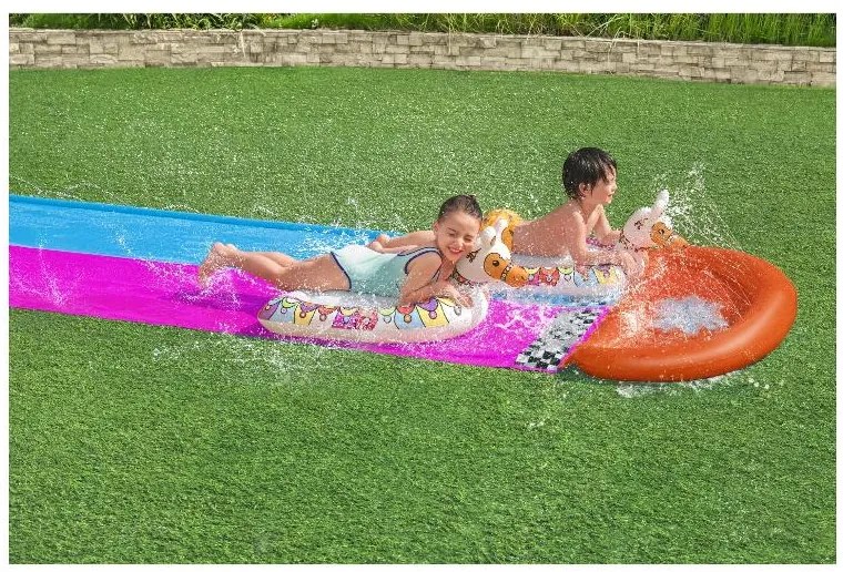 Bestway Dvojitá vodná šmýkačka, 487 x 138 cm (100385918)