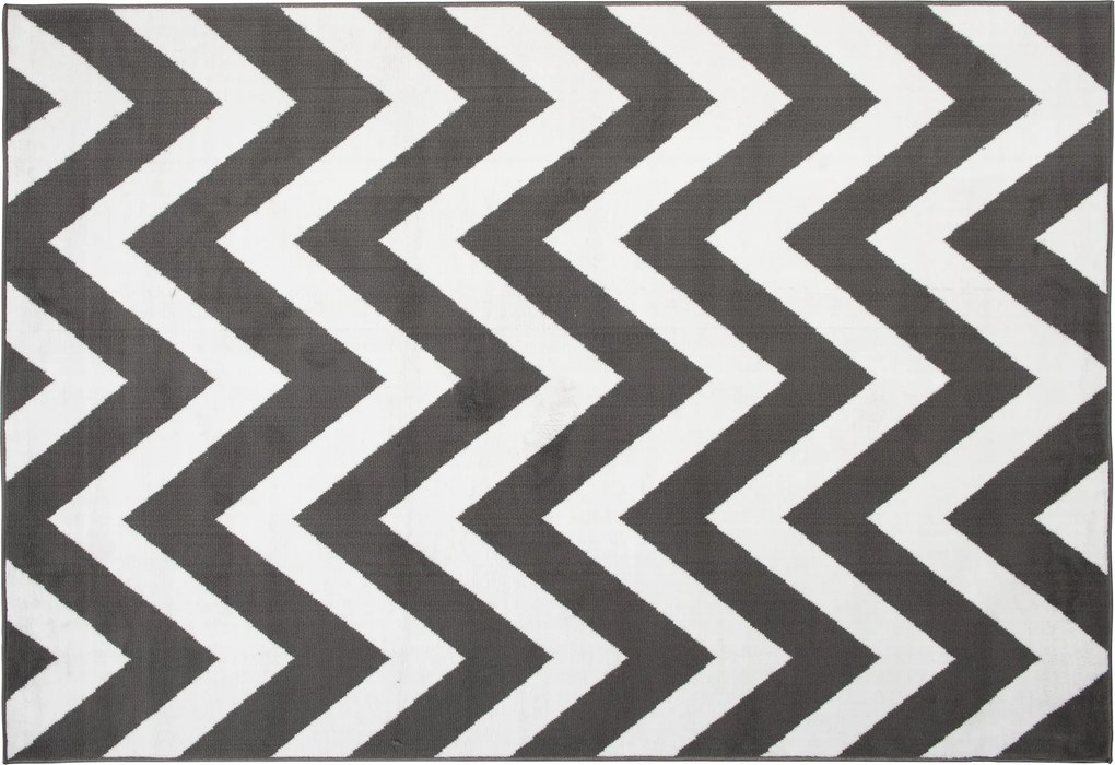 TA Koberec C438A TMAVO SIVÁ/BIELA BALI PP Rozmer: 200x300 cm
