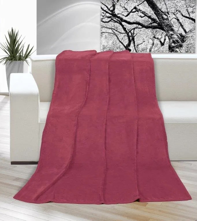Brotex Mikro deka na jednolôžko 150x200 cm Biela farba