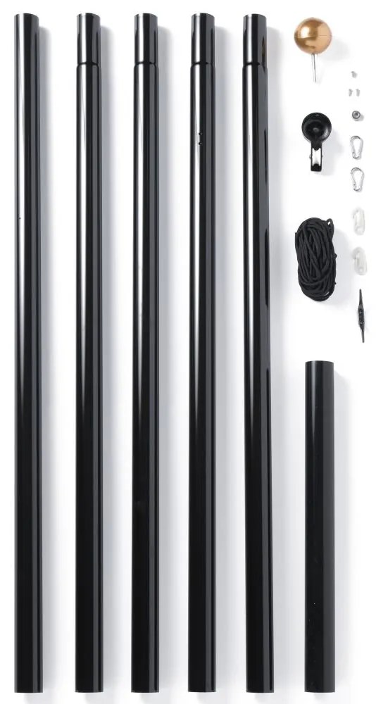 Twinkly TWP-01K-POLE-B - Vonkajší stojan pre vianočný stromček 6 m, čierny