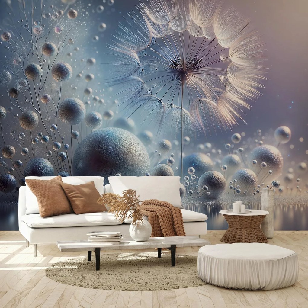 Fototapeta - Strieborná púpava (147x102 cm)