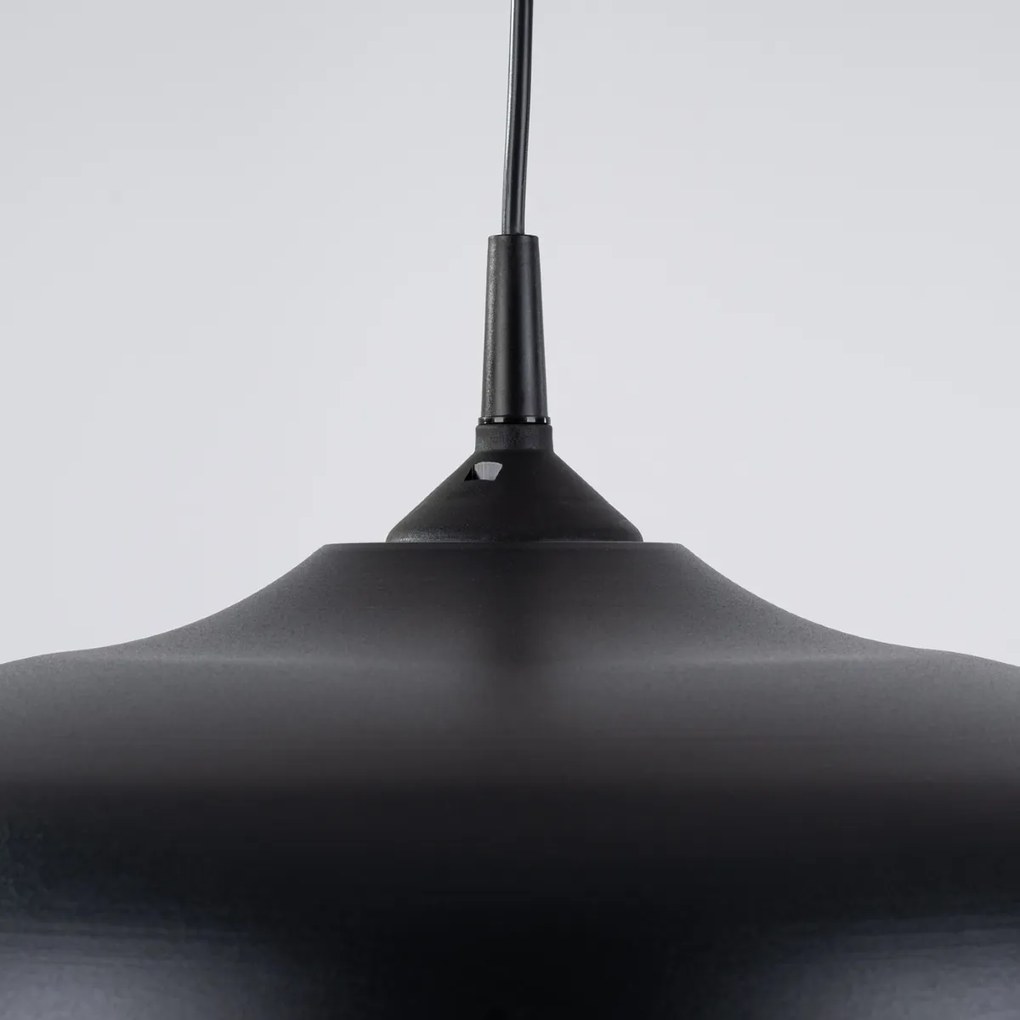 Závesné svietidlo Gina, 1x čierne kovové tienidlo