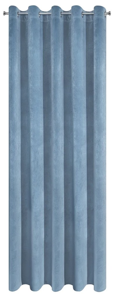ZATEMŇOVACÍ ZÁVES NA KRÚŽKOCH VILLA 140X250 CM MODRÁ