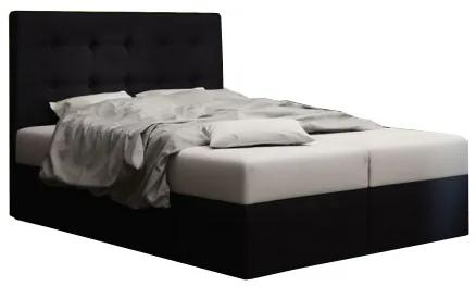 Manželská posteľ Boxspring 180 cm Duel 1 Comfort (čierna) (s matracom a úložným priestorom). Vlastná spoľahlivá doprava až k Vám domov. 1055825