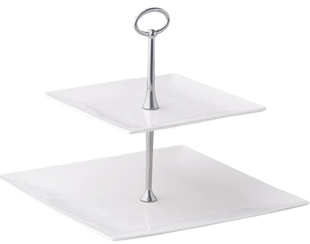 AMBITION Porto dvojposchodová servírovacia tácka