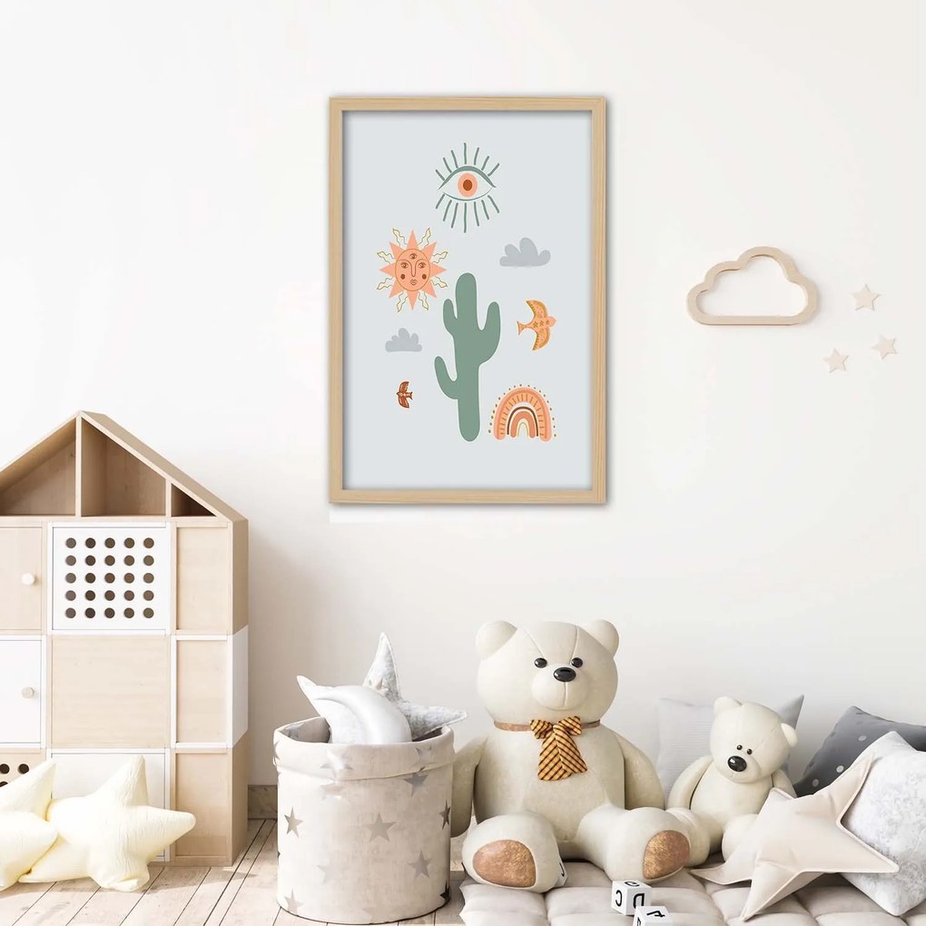 Gario Plagát Magický kaktus Farba rámu: Bez rámu, Rozmery: 60 x 90 cm