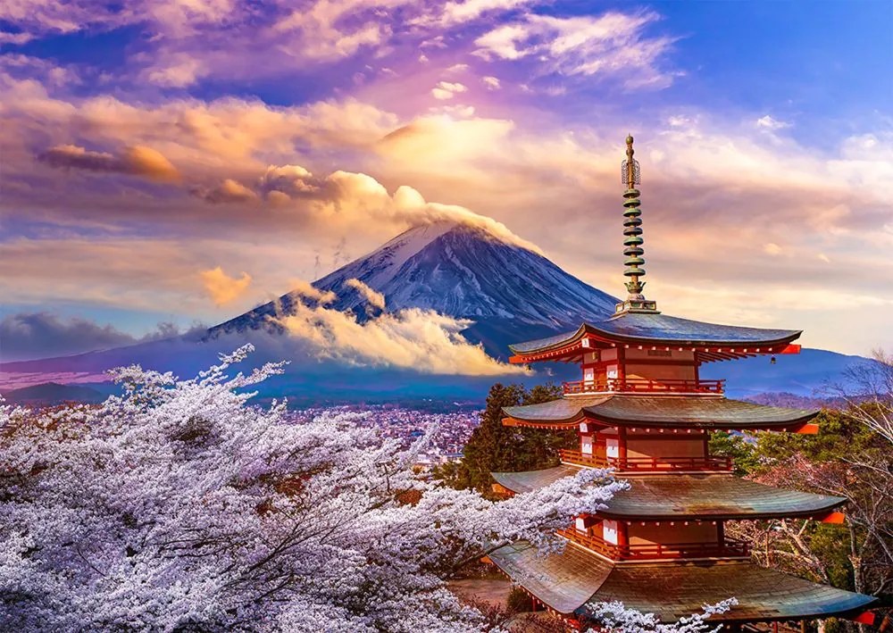 ENJOY Puzzle Hora Fudži na jar, Japonsko 1000 dielikov