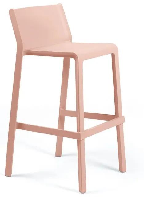Stima Plastová barová stolička TRILL STOOL Odtieň: Rosa bouquet - růžová