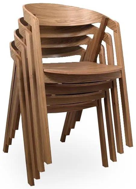Stima stolička GURU buk s čalúneným sedákom Látka: CARABU terracotta 75